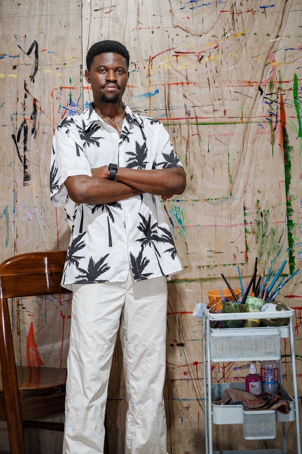 Portrait of Benjamin Asante in the studio